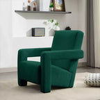 Hyleory Poltrona Moderna 73,9 cm, Poltrona Adirondack Imbottita in Pile di Agnello per Soggiorno, Sala Trucco, Camera da Letre.