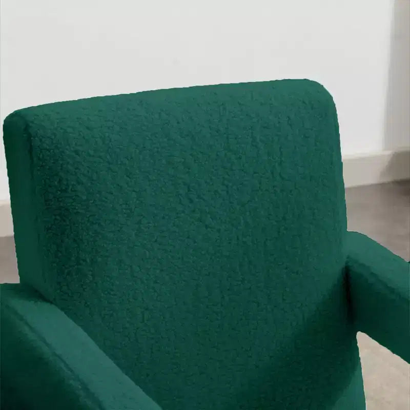 Hyleory Poltrona Moderna 73,9 cm, Poltrona Adirondack Imbottita in Pile di Agnello per Soggiorno, Sala Trucco, Camera da Letre.