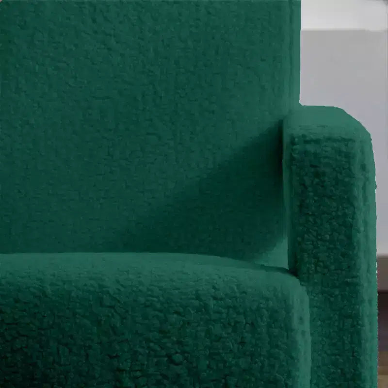 Hyleory Poltrona Moderna 73,9 cm, Poltrona Adirondack Imbottita in Pile di Agnello per Soggiorno, Sala Trucco, Camera da Letre.