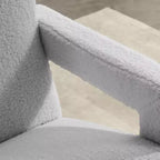 Hyleory Poltrona Moderna 73,9 cm, Poltrona Adirondack Imbottita in Pile di Agnello per Soggiorno, Sala Trucco, Camera da Letre.