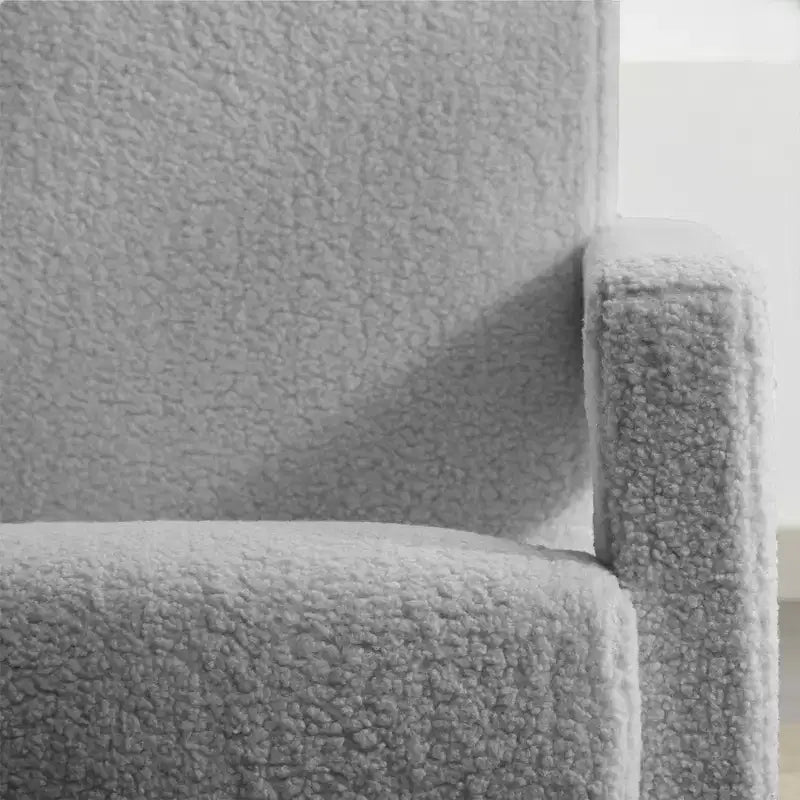 Hyleory Poltrona Moderna 73,9 cm, Poltrona Adirondack Imbottita in Pile di Agnello per Soggiorno, Sala Trucco, Camera da Letre.