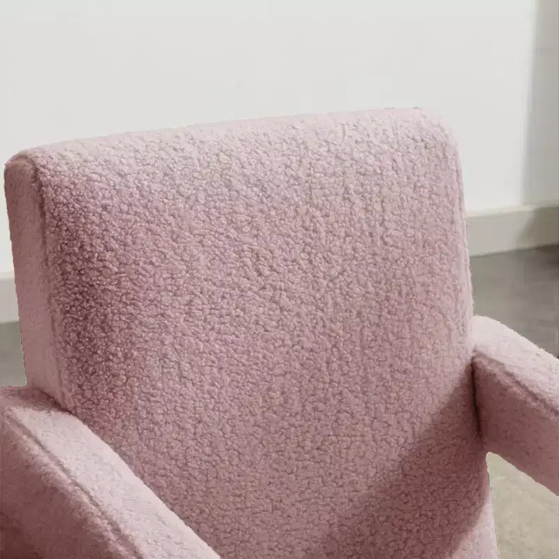Hyleory Poltrona Moderna 73,9 cm, Poltrona Adirondack Imbottita in Pile di Agnello per Soggiorno, Sala Trucco, Camera da Letre.