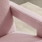 Hyleory Poltrona Moderna 73,9 cm, Poltrona Adirondack Imbottita in Pile di Agnello per Soggiorno, Sala Trucco, Camera da Letre.