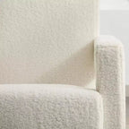 Hyleory Poltrona Moderna 73,9 cm, Poltrona Adirondack Imbottita in Pile di Agnello per Soggiorno, Sala Trucco, Camera da Letre.