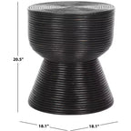 Tavolino rotondo Heimdall - ACC6503A - Nero anticato/Nero - Safavieh