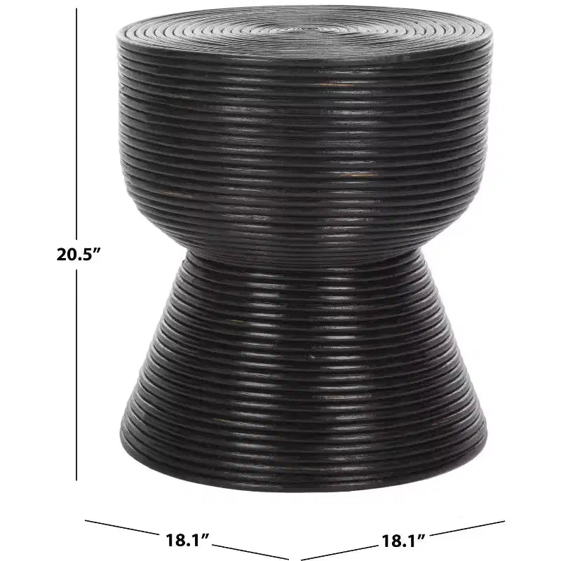 Tavolino rotondo Heimdall - ACC6503A - Nero anticato/Nero - Safavieh