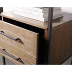 Jola Etagere a 5 Ripiani e 1 Cassetto - ETG6400 - Rovere Rustico/Canna di Fucile - Safavieh
