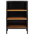 Franz 3 Shelf Wood Back Etagere - ETG2104 - Black/Natural - Safavieh