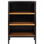Franz 3 Shelf Wood Back Etagere - ETG2104 - Black/Natural - Safavieh