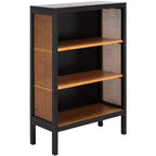 Libreria con 3 ripiani in legno Franz - ETG2104 - Nero/Naturale - Safavieh