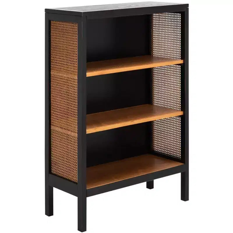 Libreria con 3 ripiani in legno Franz - ETG2104 - Nero/Naturale - Safavieh