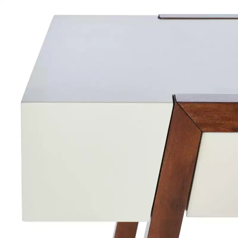 Scrivania Marwood - DSK5012 - Bianco/Marrone - Safavieh