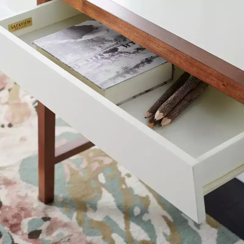 Scrivania Marwood - DSK5012 - Bianco/Marrone - Safavieh