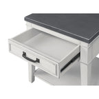 Tavolino da salotto con 1 cassetto Coastal Casual – Bianco antico e grigio, 61 cm (altezza)