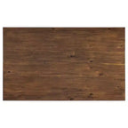 Set da pranzo retrò da 6 pezzi con 1 tavolo da pranzo in legno, 4 sedie e 1 panca, marrone + bianco - ModernLuxe