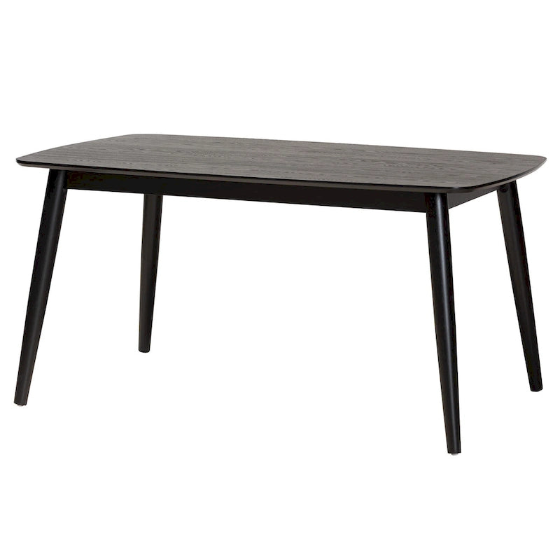 Tavolo da pranzo Mid-Century Modern in legno di gomma – 6 posti, 150 cm L