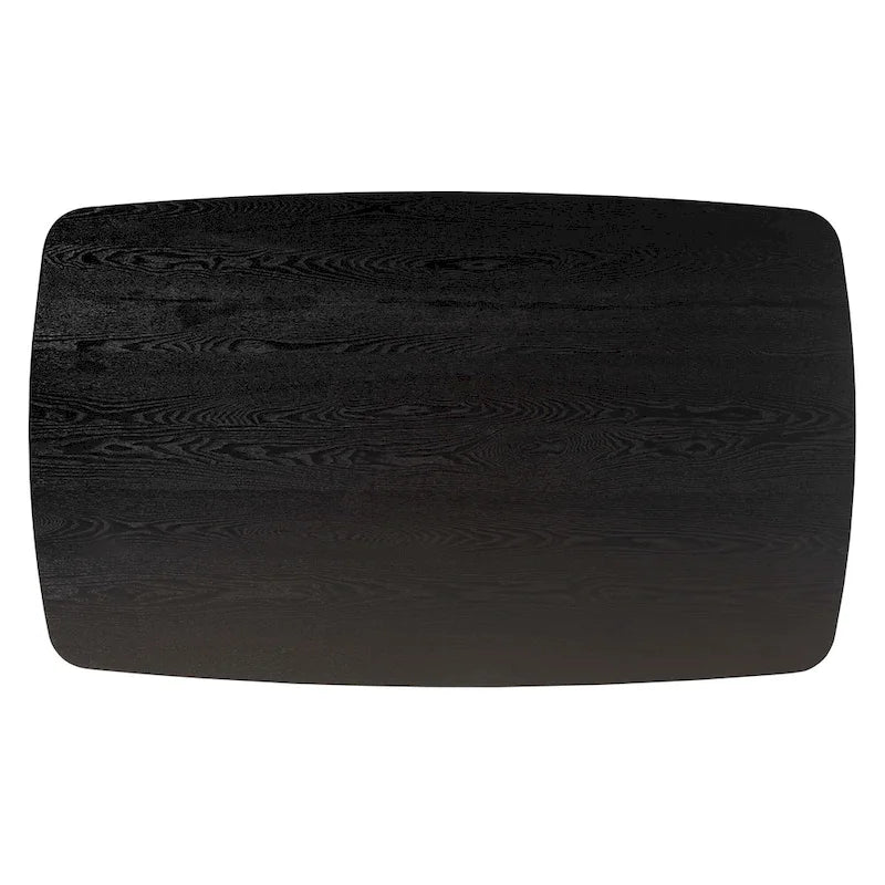 Tavolo da pranzo Mid-Century Modern in legno di gomma – 6 posti, 150 cm L