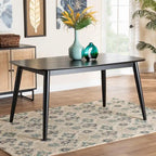 Tavolo da pranzo Mid-Century Modern in legno di gomma – 6 posti, 150 cm L