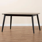 Tavolo da pranzo Mid-Century Modern in legno di gomma – 6 posti, 150 cm L