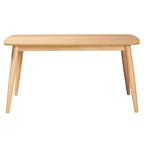 Tavolo da pranzo Mid-Century Modern in legno di gomma – 6 posti, 150 cm L