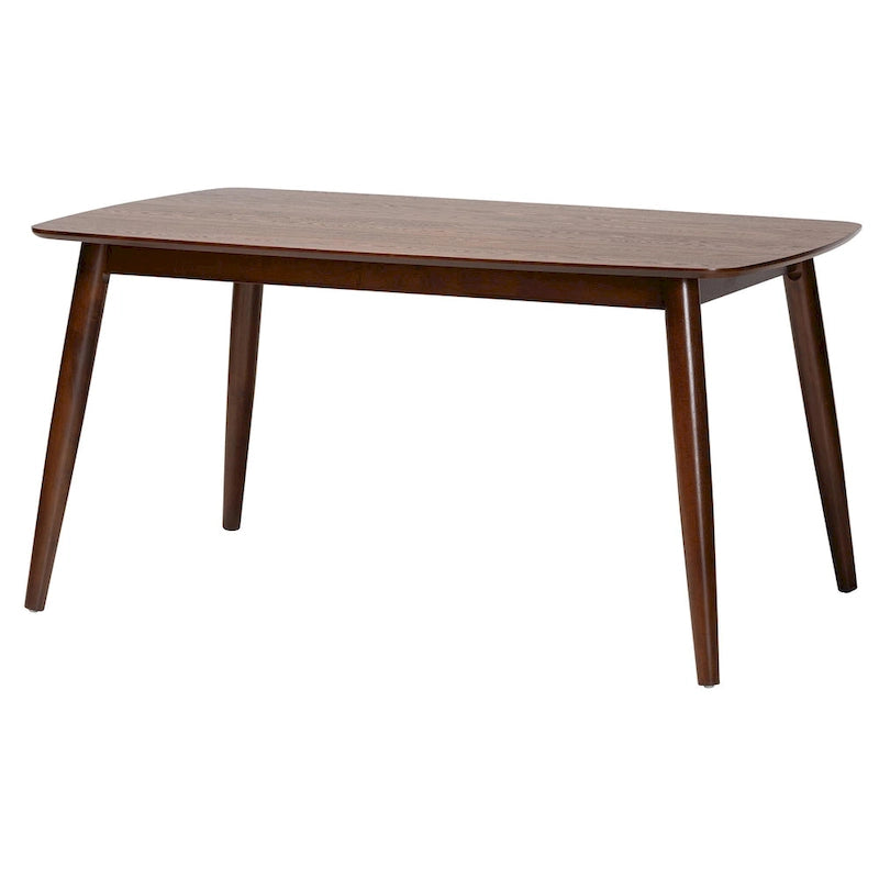Tavolo da pranzo Mid-Century Modern in legno di gomma – 6 posti, 150 cm L