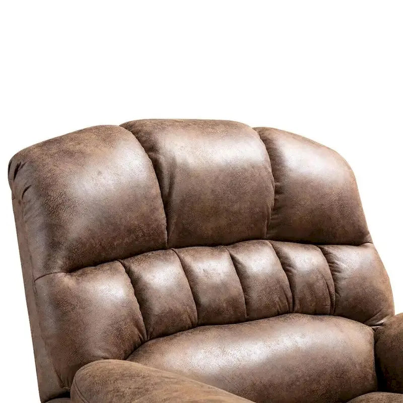 Poltrona reclinabile con sollevamento elettrico in microsuede, massaggio e riscaldamento