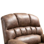 Poltrona reclinabile con sollevamento elettrico in microsuede, massaggio e riscaldamento