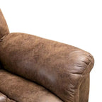 Poltrona reclinabile con sollevamento elettrico in microsuede, massaggio e riscaldamento