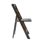 Set di 2 sedie da pranzo Merrick Lane in legno massello con design pieghevole e finitura elegante