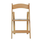 Set di 2 sedie da pranzo Merrick Lane in legno massello con design pieghevole e finitura elegante