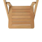 Set di 2 sedie da pranzo Merrick Lane in legno massello con design pieghevole e finitura elegante