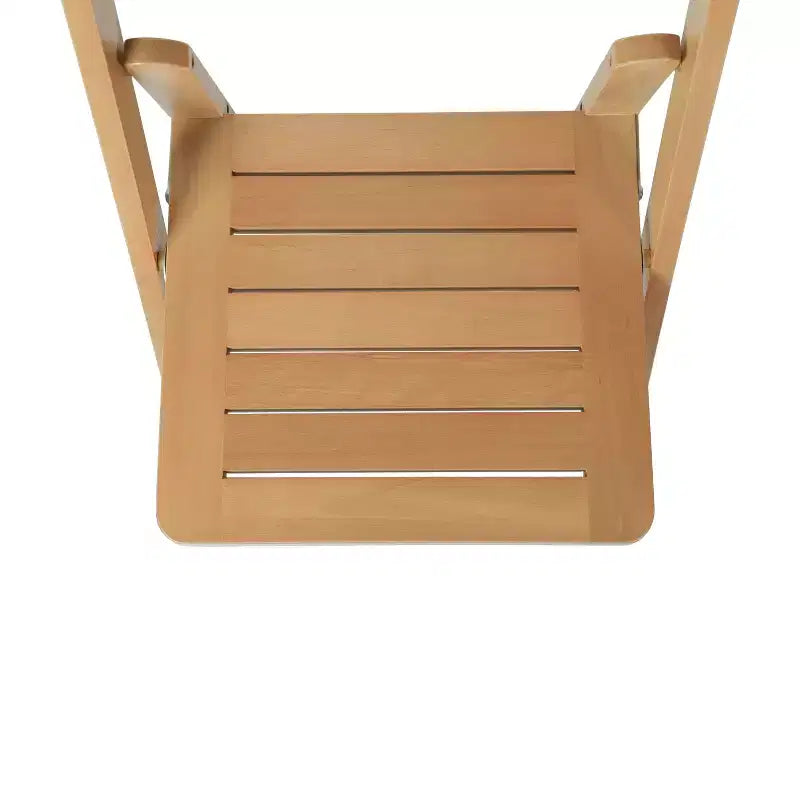 Set di 2 sedie da pranzo Merrick Lane in legno massello con design pieghevole e finitura elegante