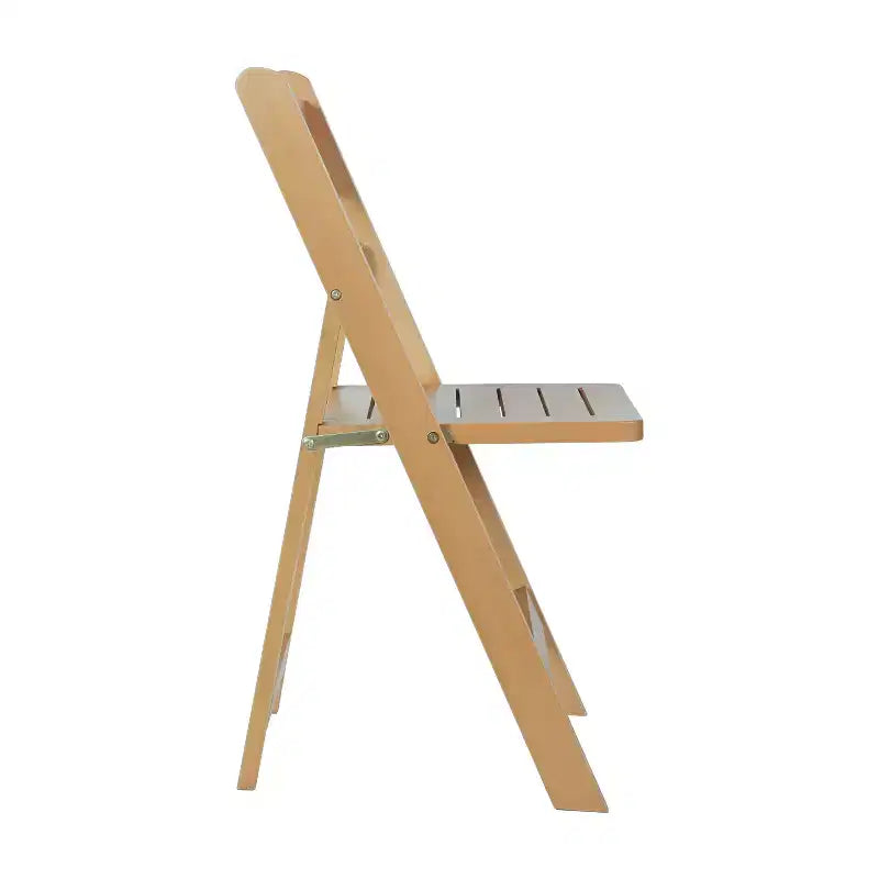 Set di 2 sedie da pranzo Merrick Lane in legno massello con design pieghevole e finitura elegante
