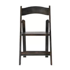 Set di 2 sedie da pranzo Merrick Lane in legno massello con design pieghevole e finitura elegante