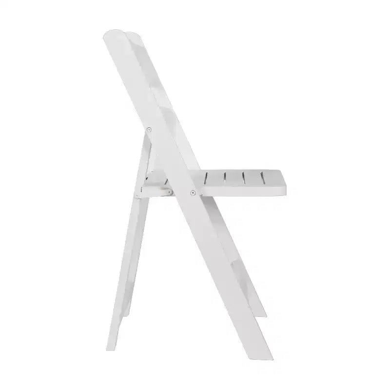 Set di 2 sedie da pranzo Merrick Lane in legno massello con design pieghevole e finitura elegante