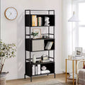 Hyleory Libreria a Tre Ante, Mobile Contenitore Verticale, Armadietto Decorativo