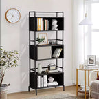 Hyleory Libreria a Tre Ante, Mobile Contenitore Verticale, Armadietto Decorativo