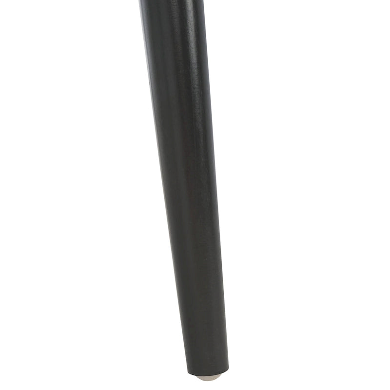 Poltrona d'Appoggio in Pelle Intrecciata e Legno Massiccio (Completamente Assemblata) – 63,5 cm L x 56 cm P x 56 cm H