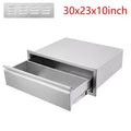 30x23x10 inch Single Drawer Outdoor Kitchen BBQ Island Stainless Steel With Vent