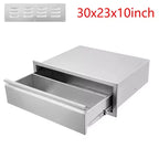 30x23x10 inch Single Drawer Outdoor Kitchen BBQ Island Stainless Steel With Vent