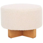Pouff rotondo in finto montone Riah - OTT4503 - Safavieh
