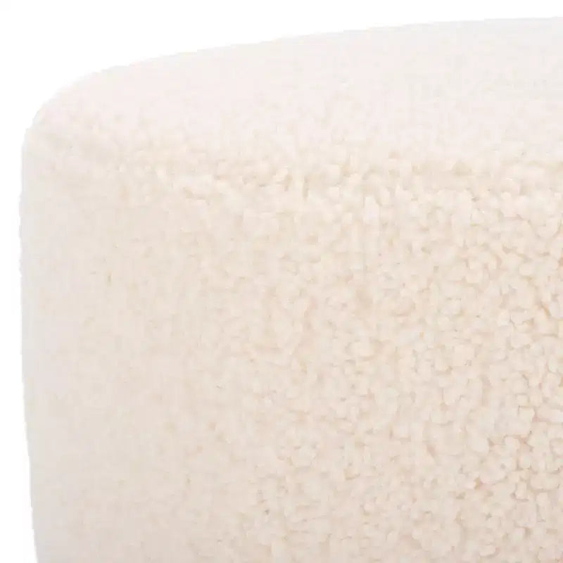 Pouff rotondo in finto montone Riah - OTT4503 - Safavieh