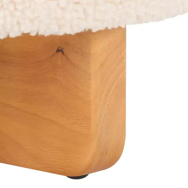 Pouff rotondo in finto montone Riah - OTT4503 - Safavieh