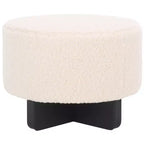 Pouff rotondo in finto montone Riah - OTT4503 - Safavieh