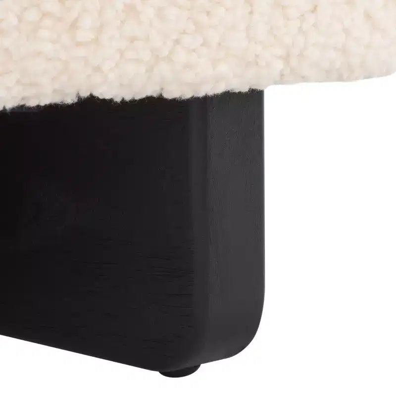 Pouff rotondo in finto montone Riah - OTT4503 - Safavieh