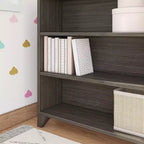 Libreria classica a 6 ripiani Max & Lily, libreria in legno massello per cameretta/sala giochi dei bambini