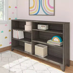 Libreria classica a 6 ripiani Max & Lily, libreria in legno massello per cameretta/sala giochi dei bambini