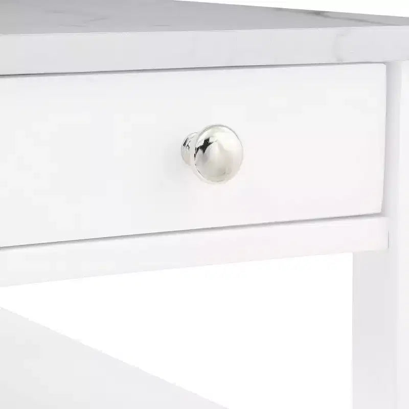 Tavolino finale/laterale Breighton Home American Heritage 1 cassetto con ripiani