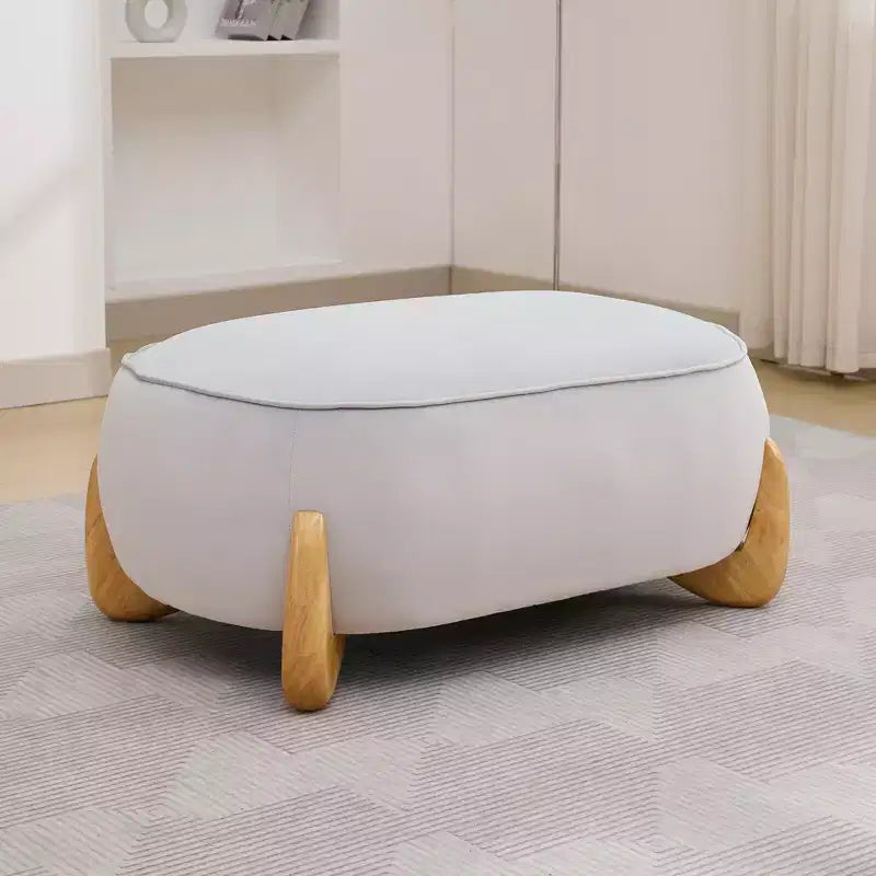 Hyleory Poltrona da salotto in velluto da 117 cm con pouf, set poltrona e poggiapiedi in velluto a coste stile Mid-Century Modern, poltrona club imbottita con braccioli a vasca