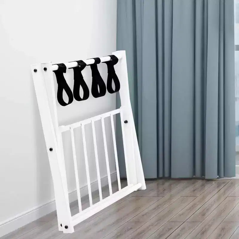 Costway Set di 2/4 Portabagagli Pieghevole in Metallo per Valigie, Scarpe, Hotel, Camera per Ospiti con Ripiano